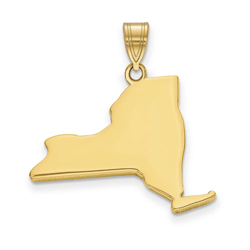 14K Yellow Gold Pendant Charm With 10K Rope Chain Necklace G33130