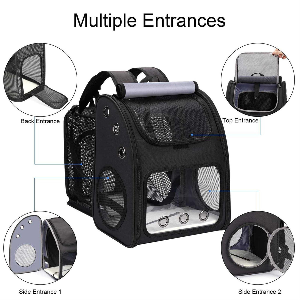 Expandable Pet Carrier Backpack J3319