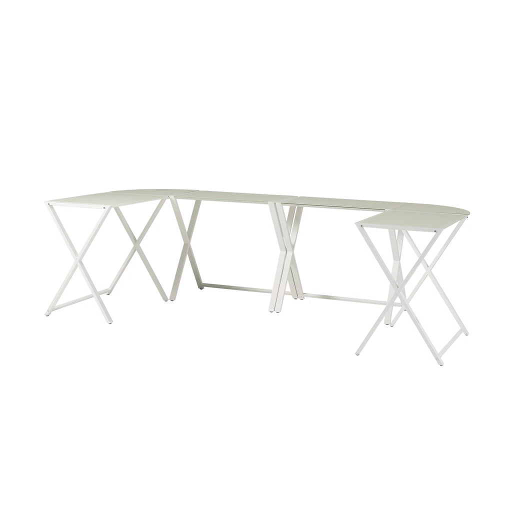 White Corner Computer Desk Set of 2 Y332363