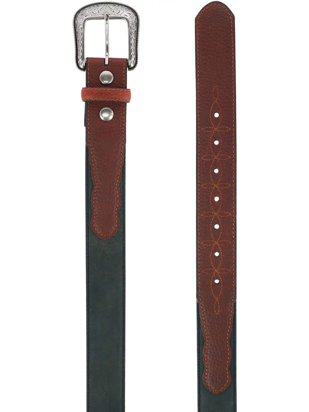 Leather Belt with Billets K364499