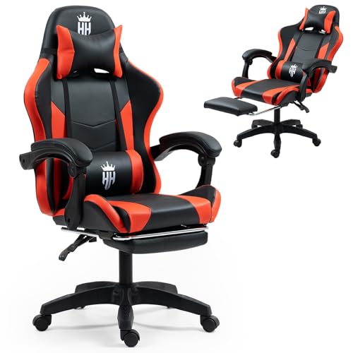 Ergonomic Reclining Gaming Chair with Footrest E3130