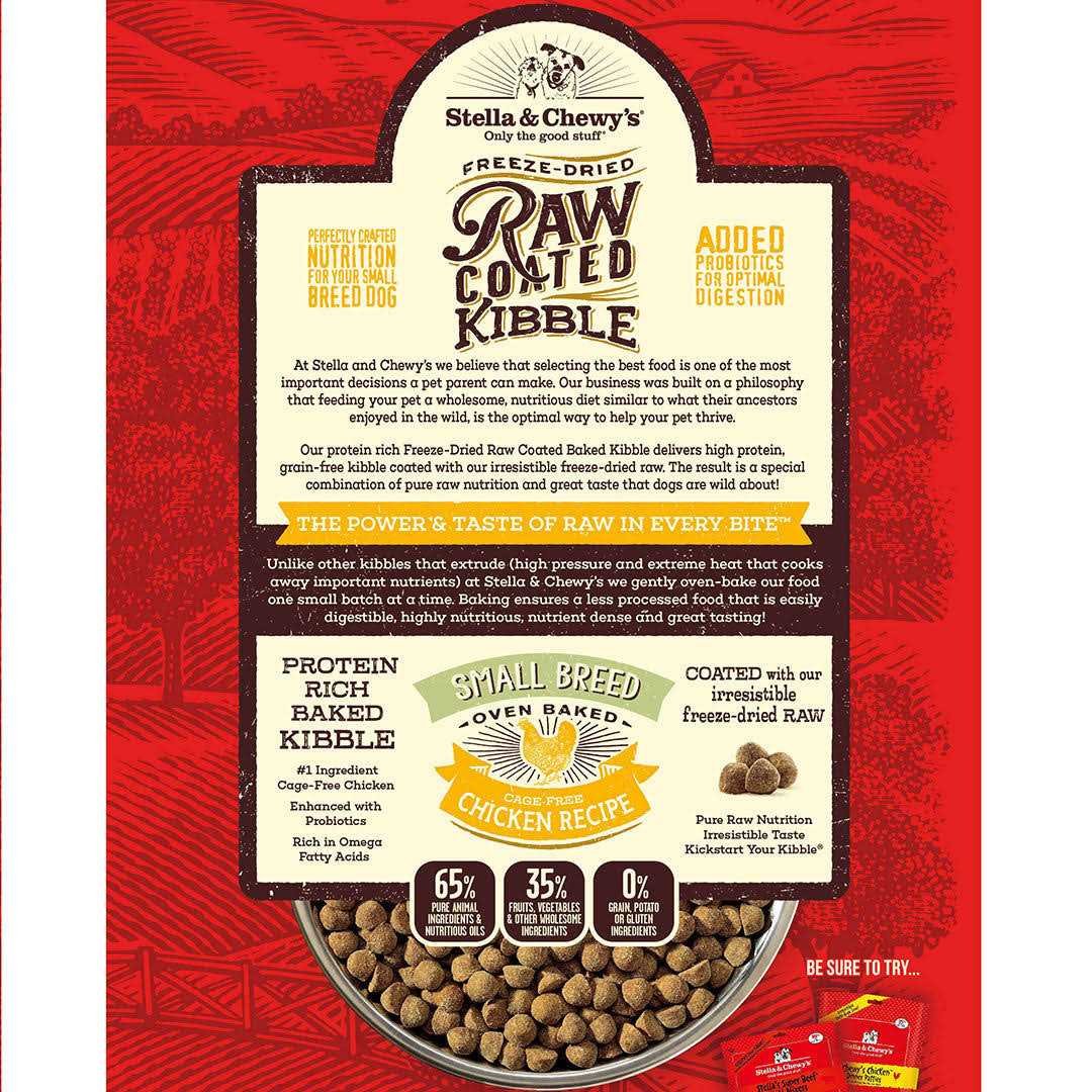 Raw Coated Kibble Dog Food E7255