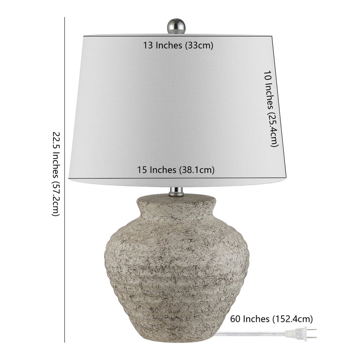 Textured Ceramic Table Lamp P871