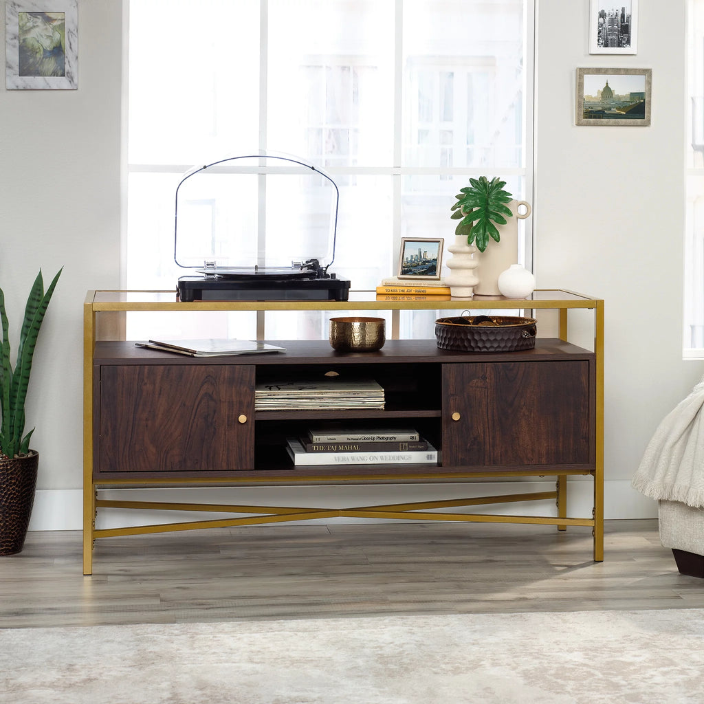 Walnut Finish TV Stand F817808