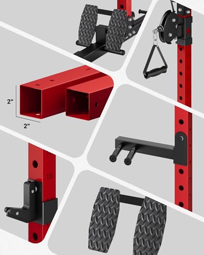 Multi-Function Power Rack with Cable Crossover System D813