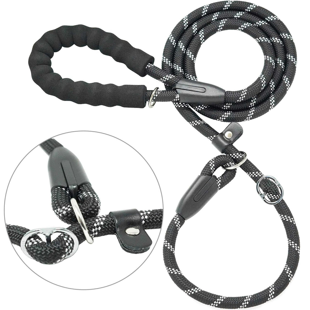 6 FT Durable Slip Lead Dog Leash with Zipper Pouch P608