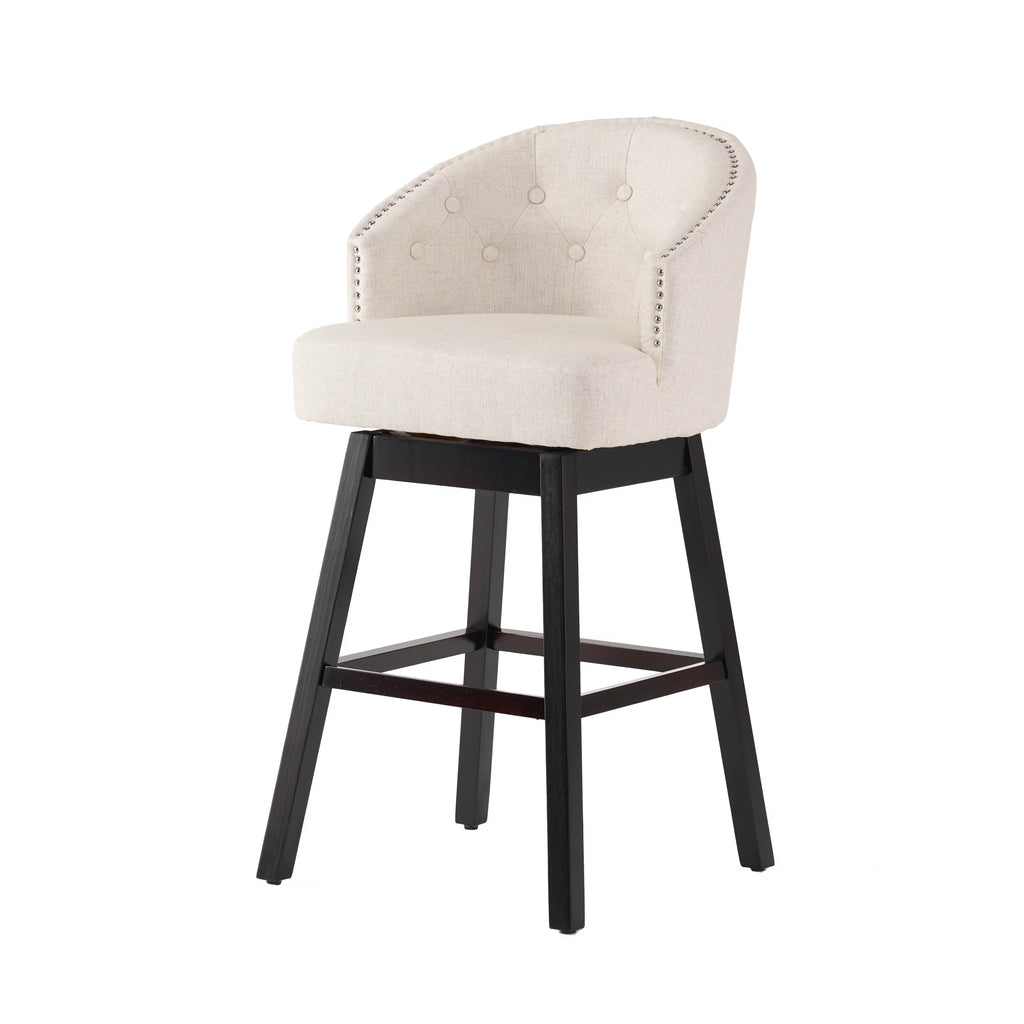Beige Bar Stool Set of 2 V897012