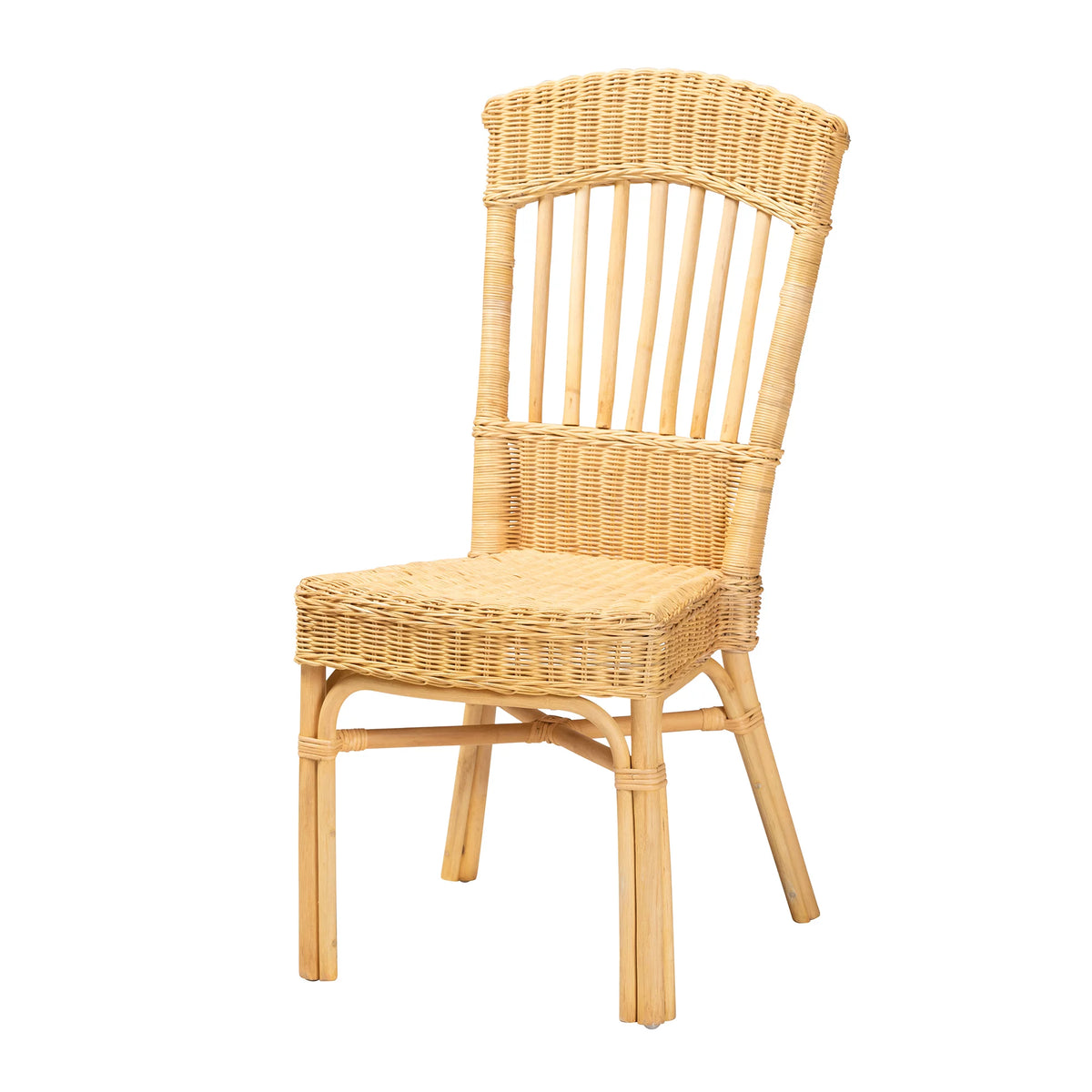 Natural Brown Rattan Dining Chair B9306