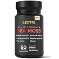 Organic Sea Moss 10500mg Black Seed Oil Turmeric Ashwagandha Bladderwrack Burdock Root Ginger 60 Capsules S7171