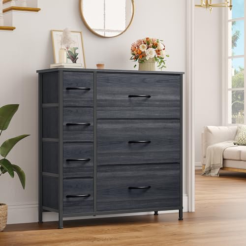7 Drawer Fabric Storage Dresser with Wooden Top U85440