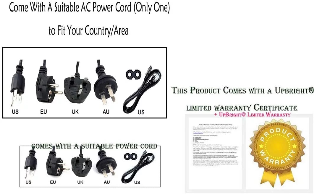 AC / DC Adapter for Thermal Printer Power Supply Cord Cable Charger N187797