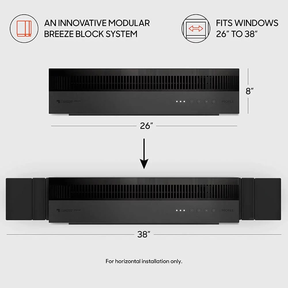 Black Window Fan with Reversible Exhaust K3283