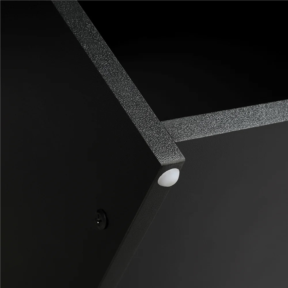 Black Computer Desk with Drawer & Shelves Y99032