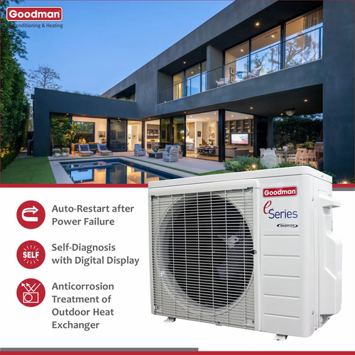 12,000 BTU 18 SEER2 Ductless Mini-Split Heat Pump Air Conditioner P7588