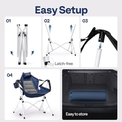 Hammock Camping Chair with Adjustable Pillow Z414126
