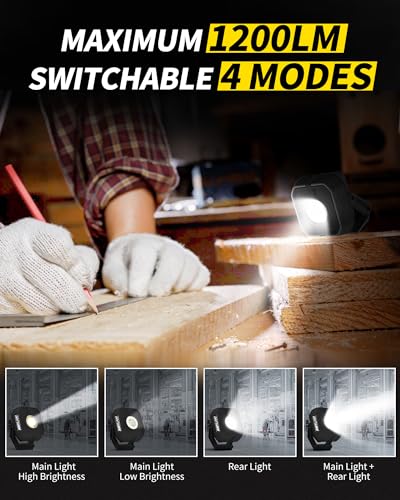 1200LM Portable COB Magnetic Led Work Light J884