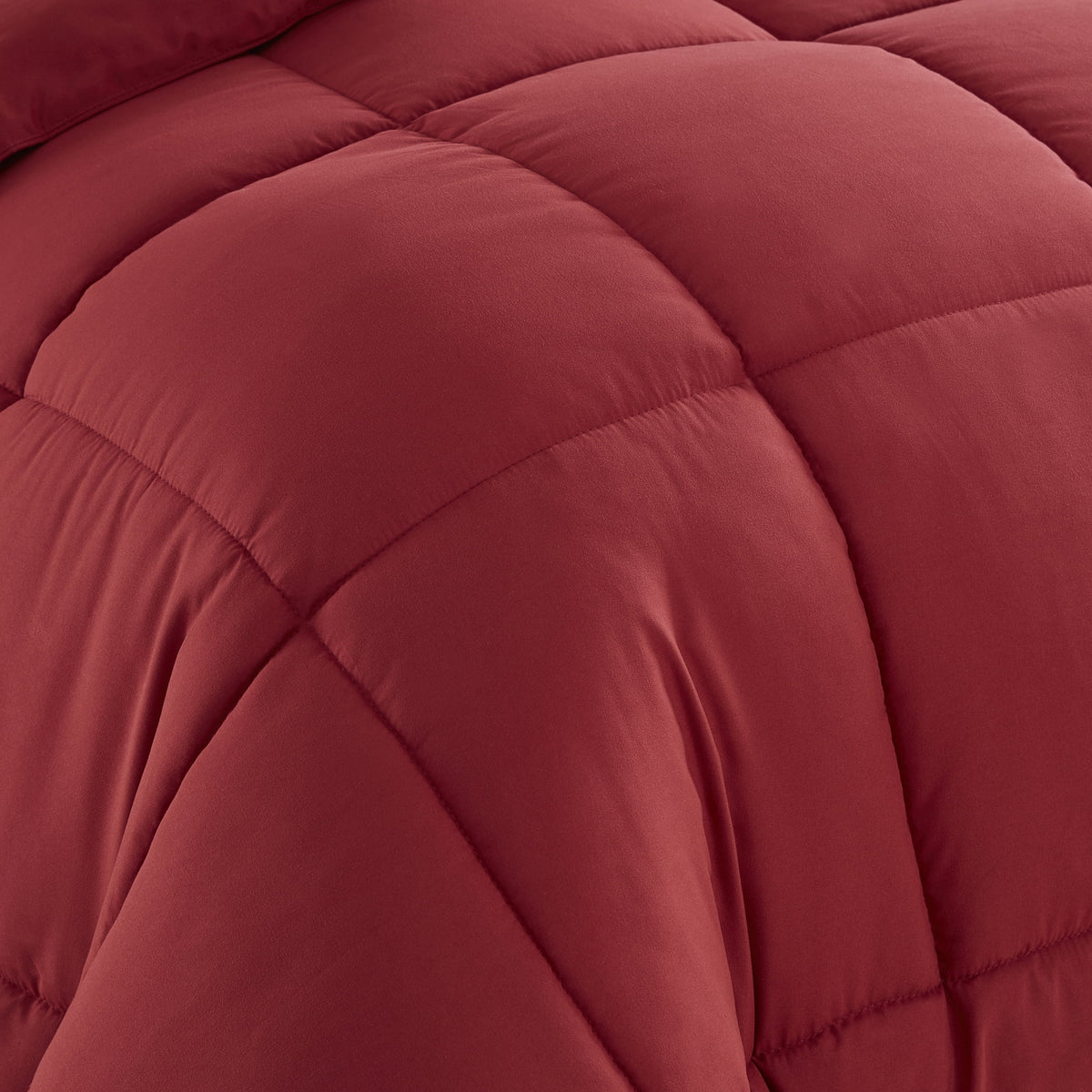 Burgundy 7-piece Queen Bed in a Bag Comforter Set I288106