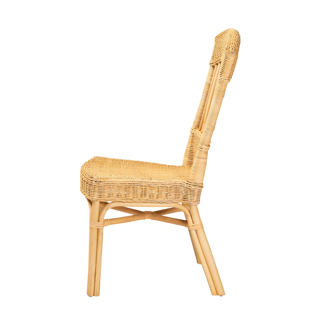 Natural Brown Rattan Dining Chair B9306