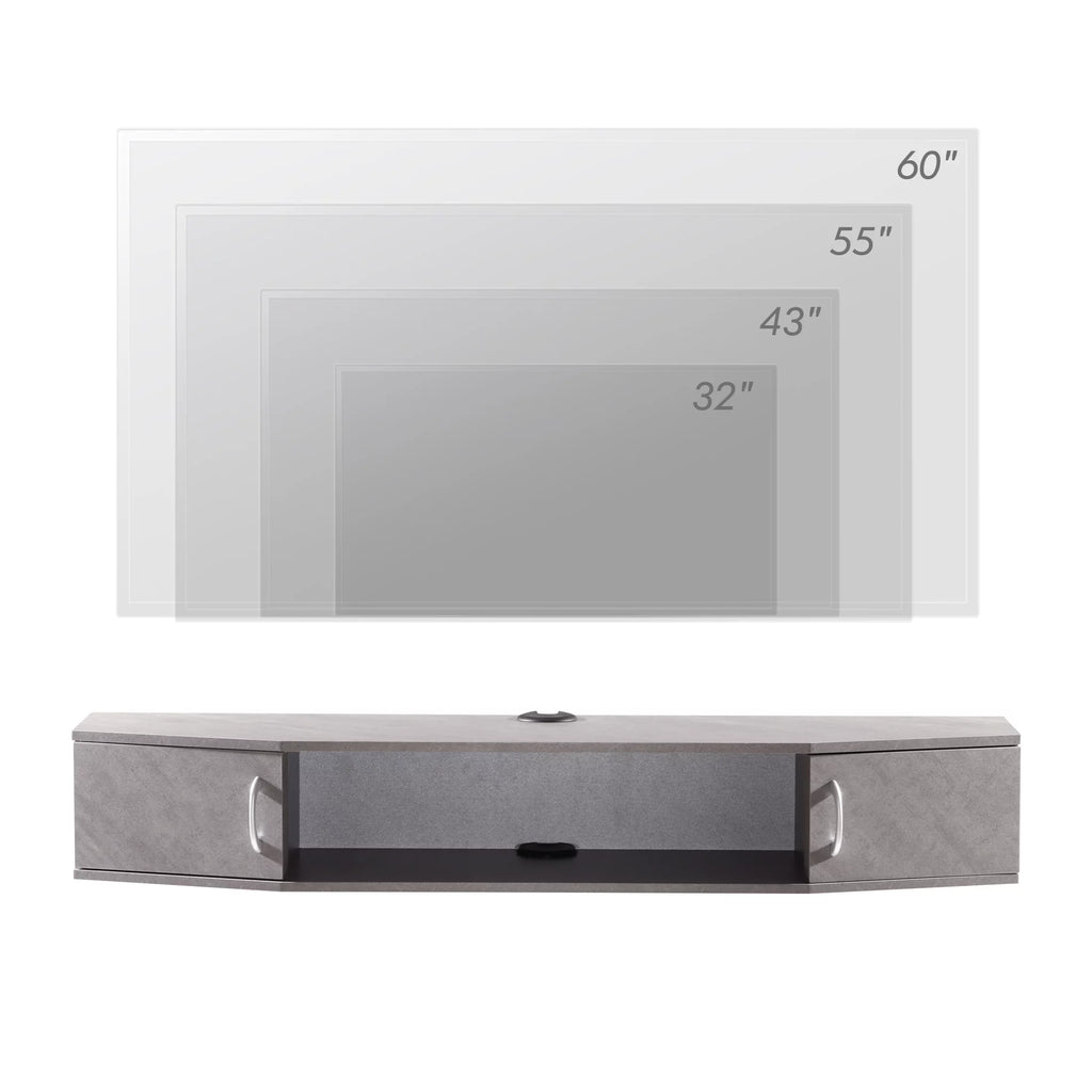 Gray Floating TV Stand T103