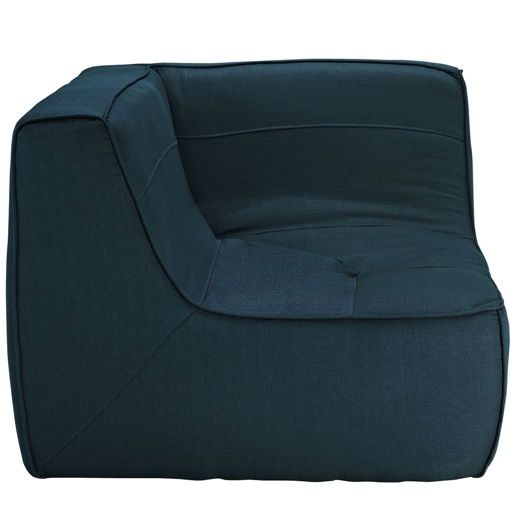 Navy Upholstered Corner Sofa V5075