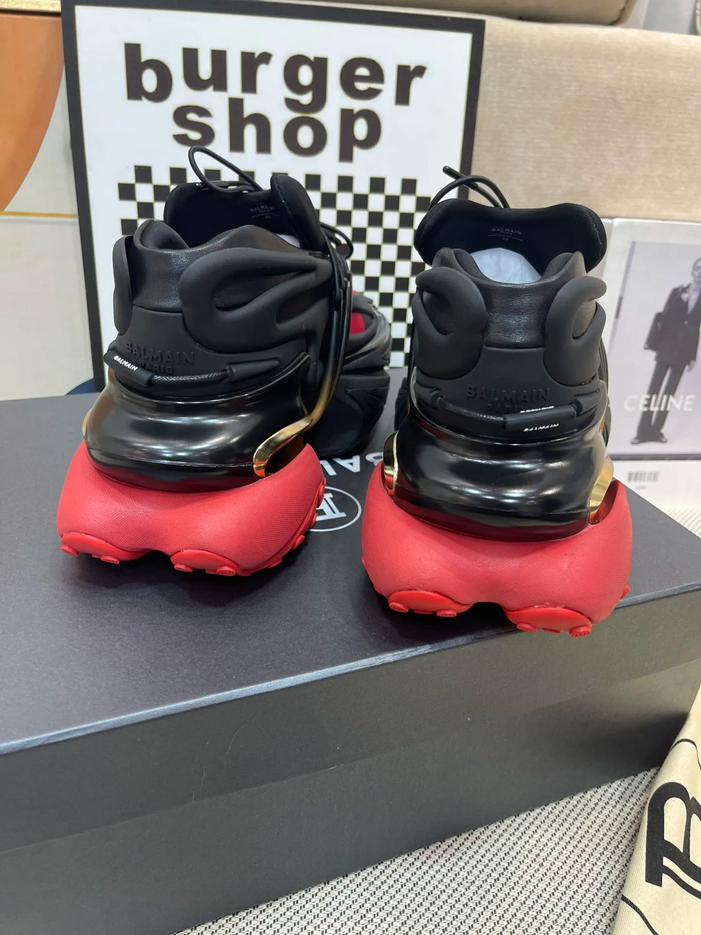 Red Black Heels E2660