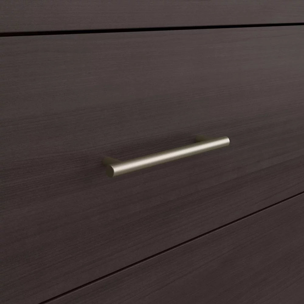6 Drawer Dresser and Nightstand Set Storm Gray Engineered Wood Y56160