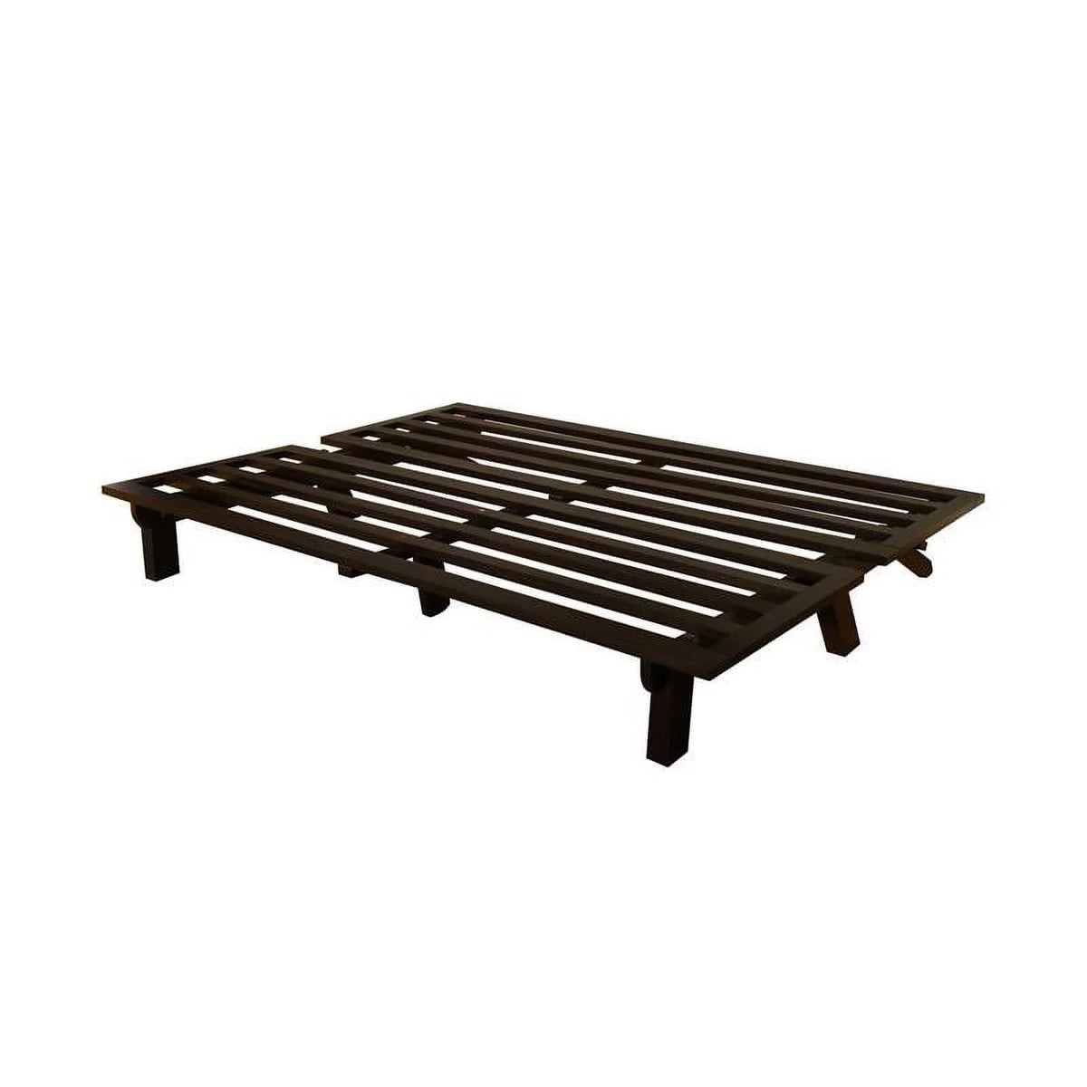 Wood Futon with Gray Mattress G645871