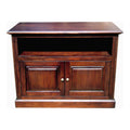 Solid Wood TV Stand for TVs up to 39" Dark Brown R10925