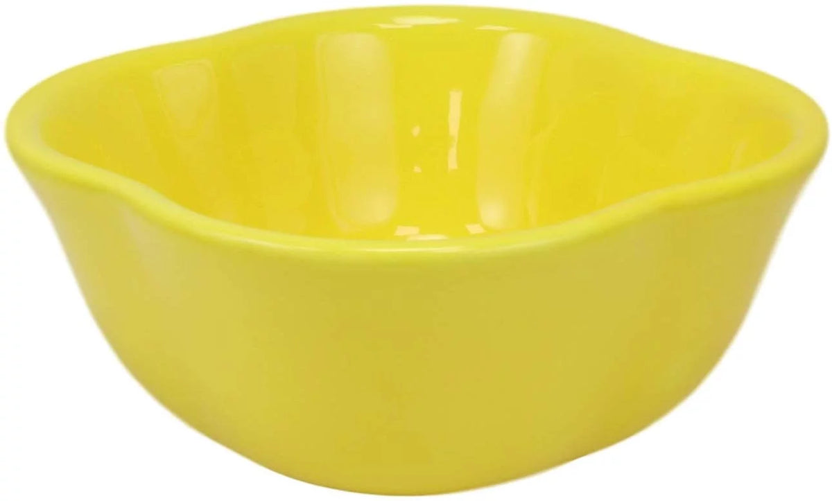 Ceramic Yellow Bell Pepper Bowl Condiments Container Set of 2 H29397