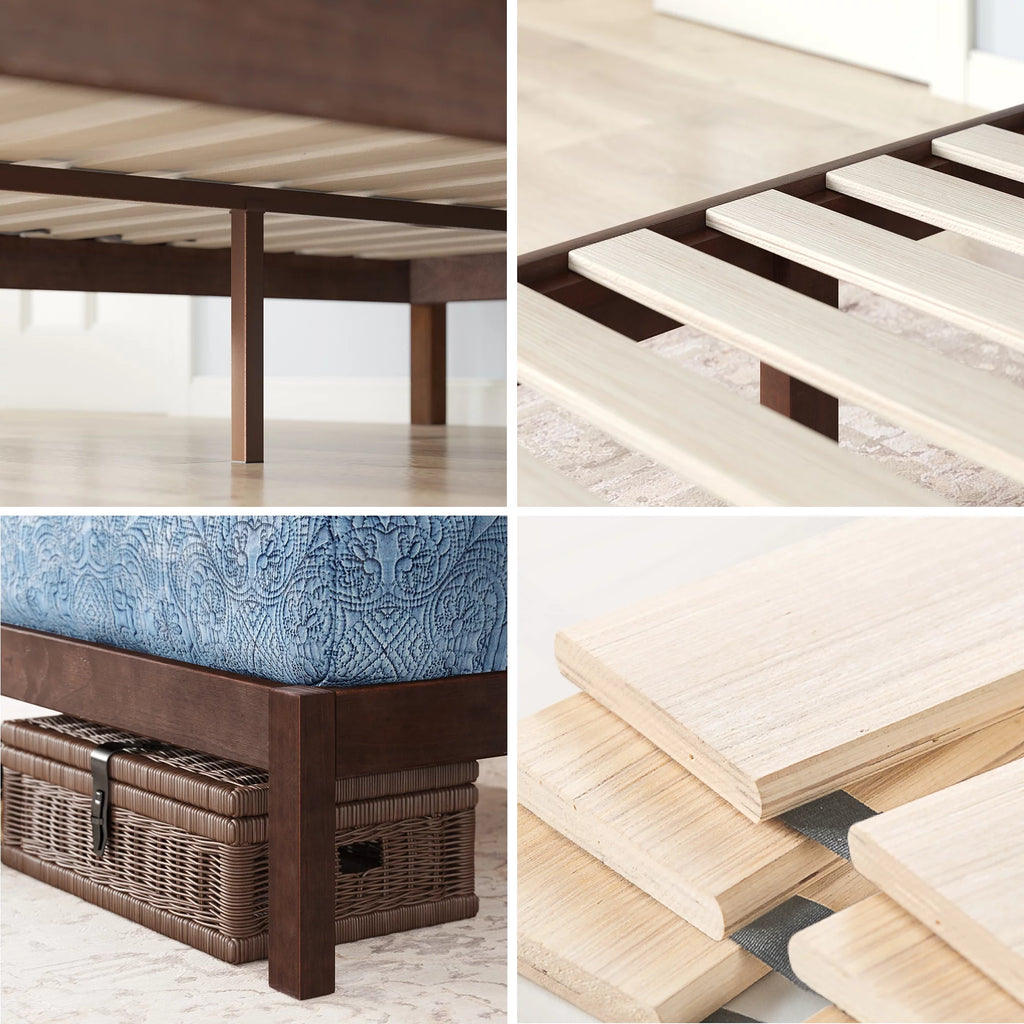Full Acacia Wood Platform Bed Frame K830