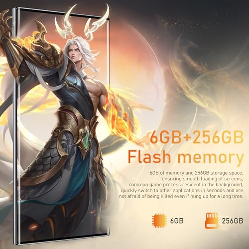 5G Unlocked Smartphone 6800mAh 6.8" HD Screen 6+256GB Android13 I91839