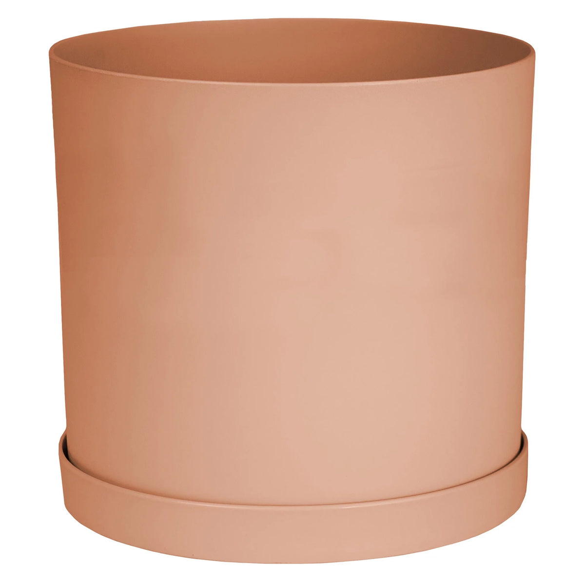 12-in Round Resin Planter with Saucer L936728