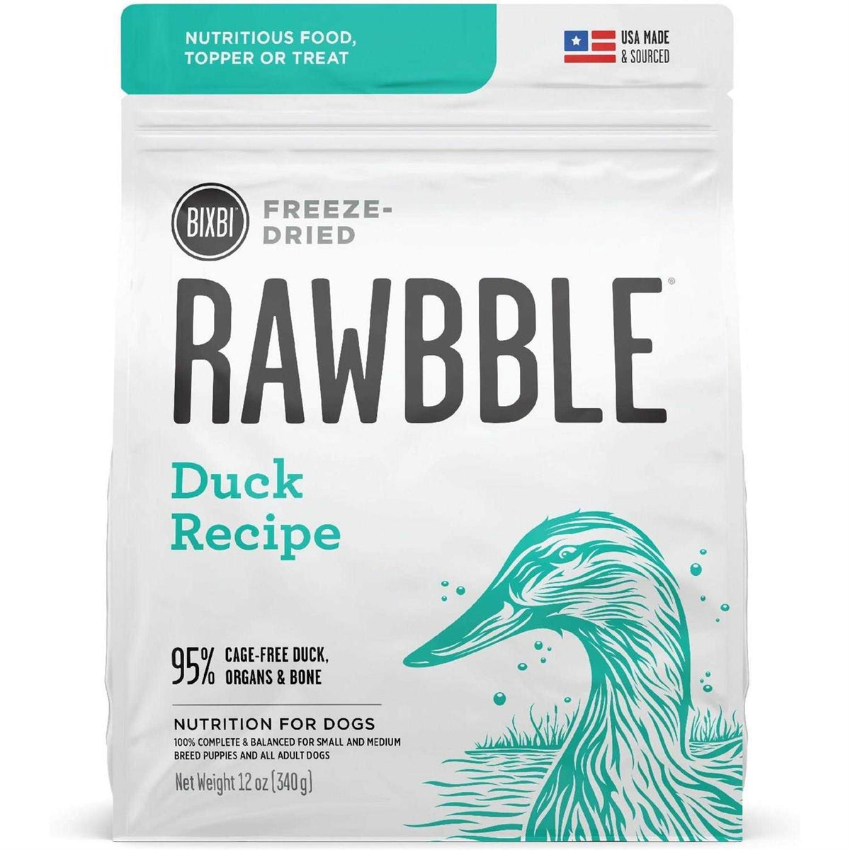 Freeze Dried Duck Recipe Dog Food B40123