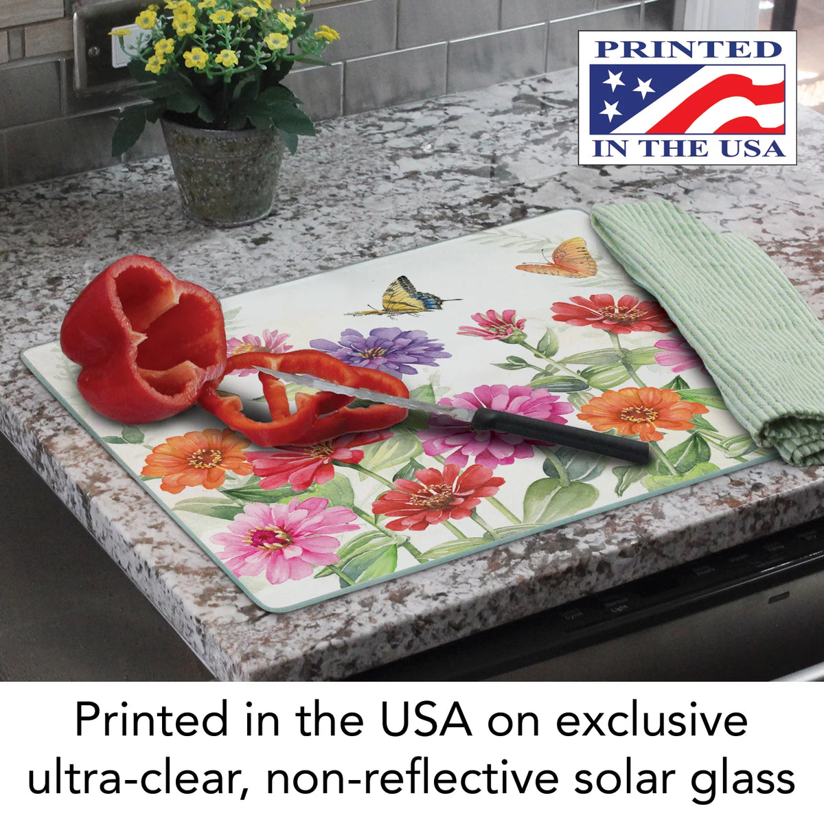 Glass Cutting Board 15" by 12" S226