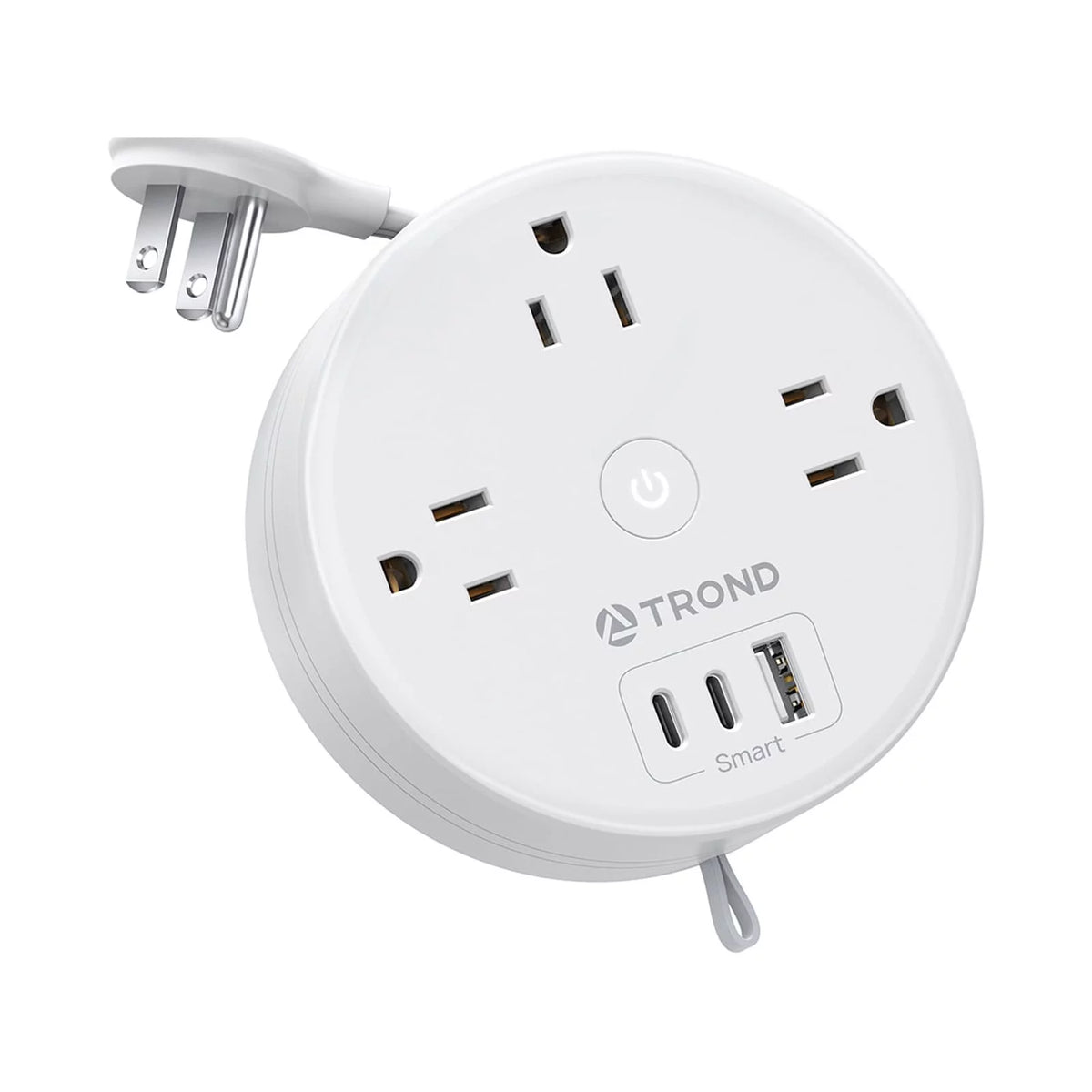 Travel Power Strip with USB C Ports, 3 AC Outlets, 5ft Extension Cord R77378