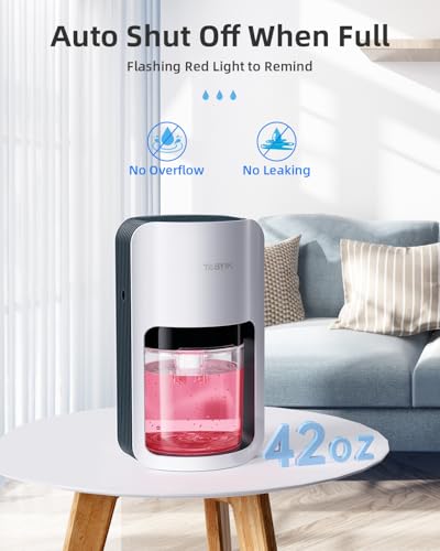 35 OZ Small Quiet Dehumidifier with Auto Shut Off Y653