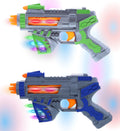 Light Up Toy Gun Set of 2 with Sounds Effects L5592