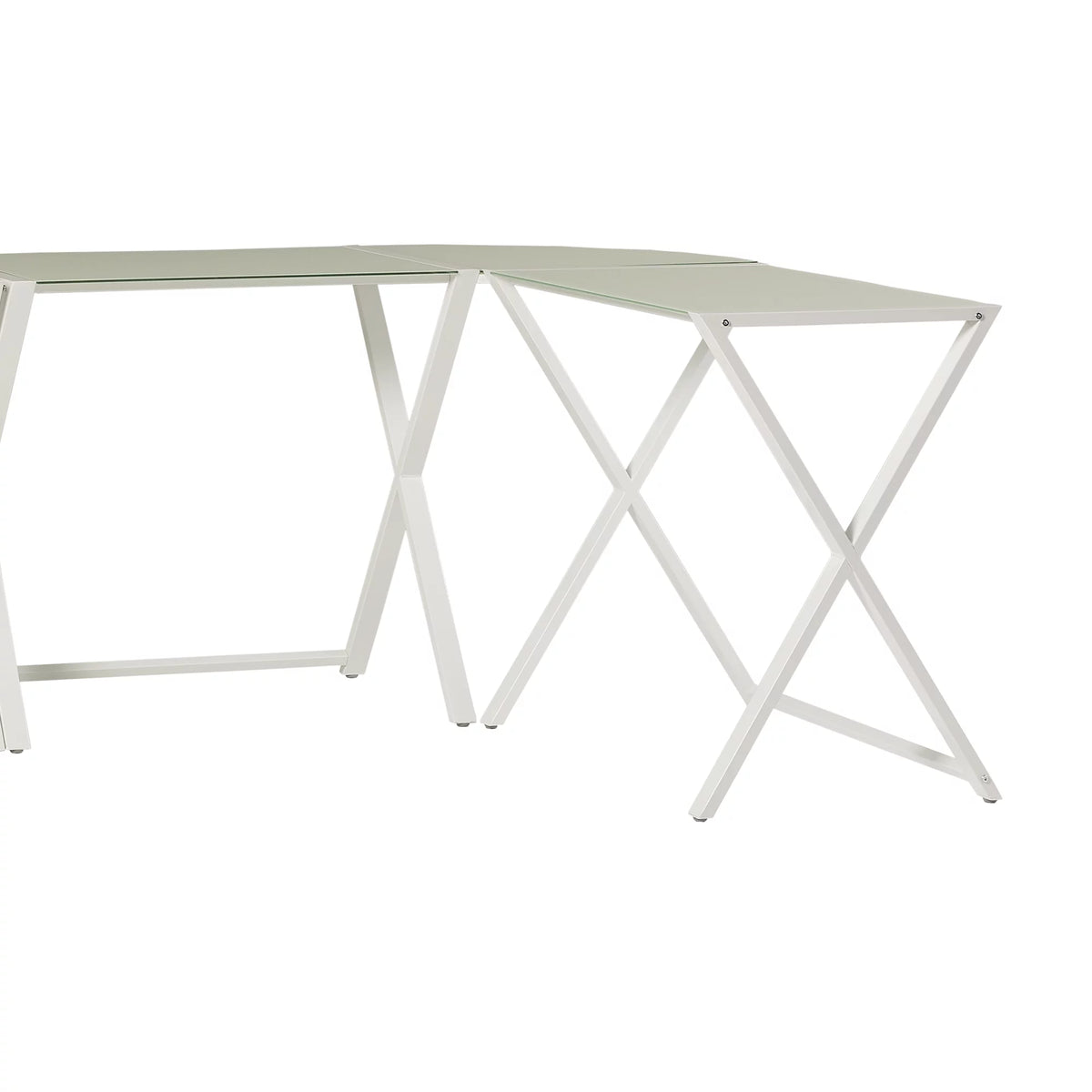 White Corner Computer Desk Set of 2 Y332363